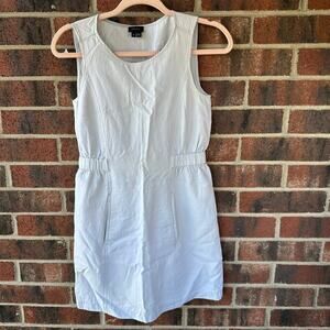 Sz 0 Theory Wilpena Cotton Viscose Dress Pockets Resortwear Beach Minimalist